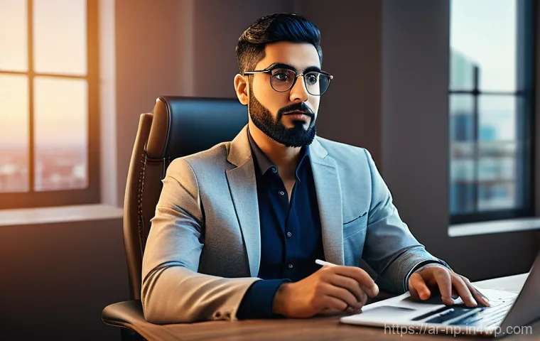 편집 및 개선 프로세스의 법적 측면 - A visually striking, high-resolution digital illustration of a thoughtful Arab content creator, eith...